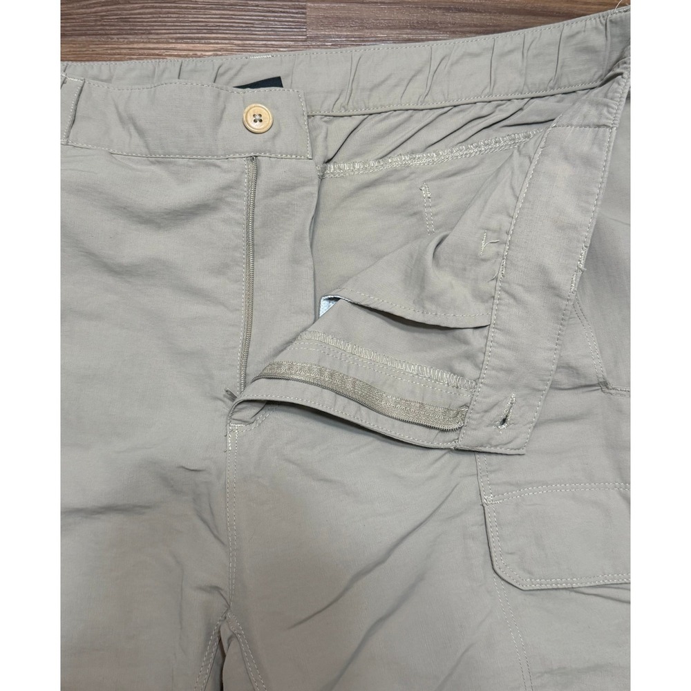 The North Face Paramount Convertible Cargo Pants Tan Hiking Zip Off Sz 2XL - Picture 10 of 14